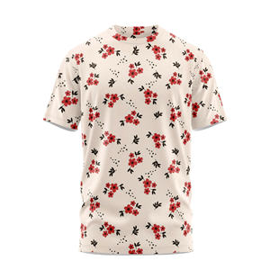 T-shirt en polyester 100% de haute qualité pour hommes en jersey solide décontracté avec broderie personnalisée à col rond et conception de logo en gros - Product Image 6