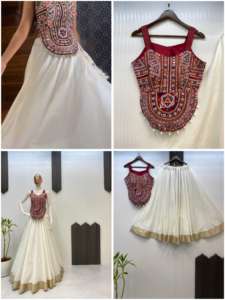 Heavy Designer Navratri Lehanga Choli Mujer Chica Colección De Indian Boutique Festival Exclusivo banquete de boda Ropa étnica - Product Image 2