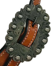 Têtière en cuir sculpté à une oreille de haute qualité Excellent produit équestre occidental pour l'équitation - Product Image 5