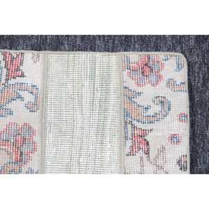 พรมวินเทจขนาด 2.3x7.2 ฟุต พรมตุรกีขนาดเล็ก พรมลายปะติดสีเขียว - Product Image 5