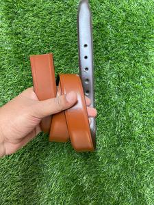 Cinturón de vestir de cuero genuino personalizado para hombre con PIN para hebilla giratorio Reversible doble cara OEM/ODM cinturón de negocios de doble cara - Product Image 6