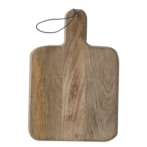 Planche à découper moderne 100% en bois naturel Accessoires de cuisine artisanaux pour la coupe de légumes Caractéristiques Poignée pour un usage domestique - Product Image 2