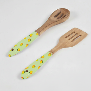Ensemble de couverts en bois de manguier émaillé artisanal, fourchette, cuillère, couverts de table, pour la maison, les restaurants, les fêtes, vente en gros, exportateur, fournisseur - Product Image 3