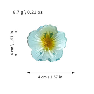 ELLE PARTAGE Mini Plumeria <span class=keywords><strong>Fleur</strong></span> <span class=keywords><strong>Pince</strong></span> À Cheveux Mignon Plage Style Requin Clip pour Femmes Côté Cheveux <span class=keywords><strong>Chignon</strong></span> Titulaire Vacances Accessoire - Product Image 5