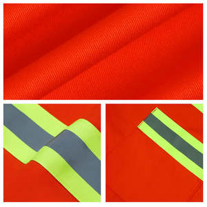 Gilet de sécurité réfléchissant en polyester haute visibilité pour les travailleurs de l'entretien, vêtements de travail pour l'été, logo personnalisé - Product Image 6