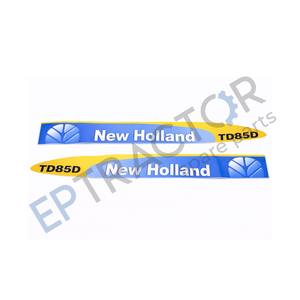 Kit de Adhesivos de Vinilo para Capó de Tractor Compatible con New Holland TD85D - Product Image 2