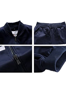 Ensemble de survêtement personnalisé pour homme, tendance, décontracté, deux pièces, respirant, vêtements de sport d'extérieur, avec logo personnalisé, survêtement d'hiver - Product Image 5