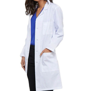 Precio de fábrica Media/Manga completa Bata de laboratorio de enfermería Alta calidad Tallas grandes Diseño de malla Colores cómodos Bata de laboratorio de algodón informal - Product Image 2