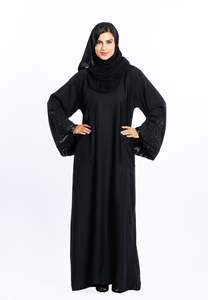 Tendance moderne modeste Abaya robe de bal sur mesure de haute qualité en gros fabricant pakistanais nouveaux motifs naturels en relief - Product Image 2