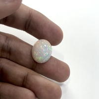 Cabochon en pierre taillée de forme ovale d'opale éthiopienne naturelle pour la fabrication de bijoux 8ct