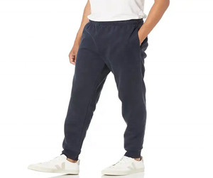 Pantalones de chándal ajustados para hombre, 100% de algodón, ropa informal de alta calidad, logotipo personalizado, nueva moda, Jersey personalizado, tejido lavado - Product Image 1