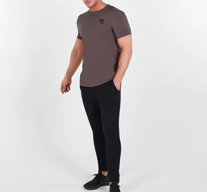 Camiseta de entrenamiento de gimnasio de talla grande para hombre, camiseta transpirable de secado rápido estampada, diseño antibolitas al por mayor - Product Image 3
