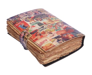 Da In Tạp Chí Phong Cách Thiết Kế Handmade Tạp Chí 200 Deckle Cạnh Trang Grimoire Bound Cổ Điển Giấy Máy Tính Xách Tay & <span class=keywords><strong>Sketchbook</strong></span> - Product Image 4