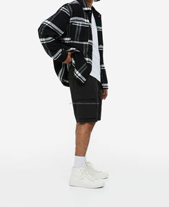 กางเกงขาสั้นผ้ายีนส์สำหรับผู้ชายกางเกงขาสั้นผ้ายีนส์ย้อมสีล้วนสไตล์สตรีทคุณภาพสูงสำหรับฤดูร้อน - Product Image 3