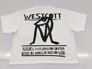 Camiseta Corta para Hombre, Estilo Oversize, con Estampado y Diseño Desgastado, Personalizada OEM 2026 - Product Image 4