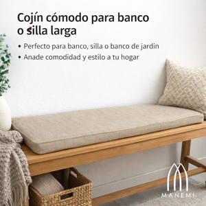 Cuscino Lungo per Panca da Interno in Schiuma ad Alta Densità con Cerniera, Rivestimento Rimovibile e Lavabile, Porta Scarpe e Supporti - Product Image 2