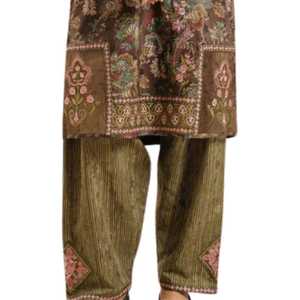 Tenue Shalwar Charizma Moderne et Élégante en Soie Georgette pour Femmes, Style Ethnique Pakistanais, pour Mariage, Fête, Coupe Ajustée - Product Image 2