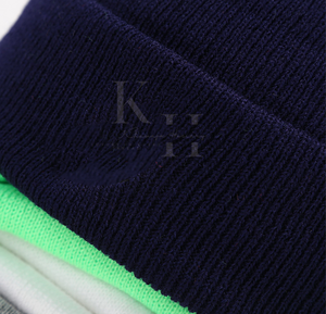 Gorro de punto cálido Vintage Unisex con logotipo personalizado, Color sólido, 100% algodón, transpirable, impermeable, gorros de invierno a granel para uniformes de marca - Product Image 5