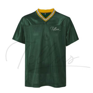 Maillot de football américain personnalisé tendance, uniforme à manches courtes, 100% polyester respirant, plusieurs couleurs disponibles - Product Image 5