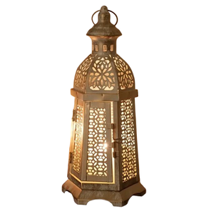 Pure <b>Brass</b> Vintage Embossed <b>Lantern</b> With Polish Finished For Tabletop Decor Arabic <b>Lantern</b> For Home Decoration - Product Image 6