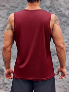 Camiseta sin mangas de punto de alta calidad, transpirable, de talla grande, lavada, estilo crop, corte holgado y personalizado - Product Image 5