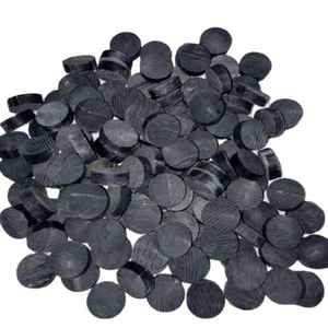 Bouton en corne de buffle véritable noir naturel brut TIMELESS CRAFT, écologique, fait main, moderne, taille personnalisée 5mm-5.50mm, pour mariage et fêtes - Product Image 1