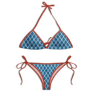 Ensemble de maillot de bain deux pièces micro-bikini grande taille pour femme à motif animal, séchage rapide, respirant et antibactérien, idéal pour la plage - Product Image 5