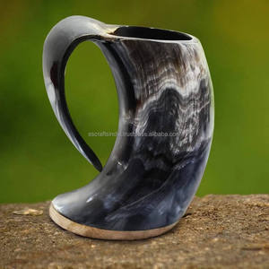 Tasse en corne naturelle polie à la main Eco Friendly Viking Tankard pour Mead Ale Beer Rustic Traditional Drinkware Bulk Quantity - Product Image 6