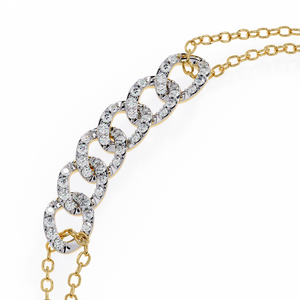 Fabulous 18K <b>Gold</b> Lab Grown Diamond Bracelet & <b>Bangle</b> Luxurious Jewelry - Product Image 2