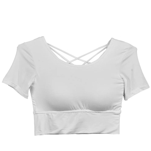 Femmes XL grande taille Gym Fitness ensemble à manches longues haut court taille haute sans couture Yoga costume séchage rapide respirant rembourré Sport XS - Product Image 3