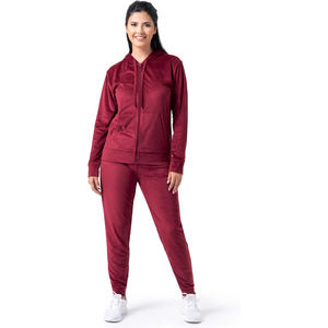 Pantalon évasé taille haute élégant pour femme, surdimensionné, avec poche kangourou zippée, broderie 3D, deux pièces, uni, écologique - Product Image 1