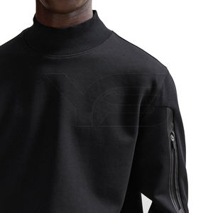 Sweat-shirt en coton rond et haut Nick Cotton Fleece 280 GSM Fabricant en gros de qualité supérieure - Product Image 3