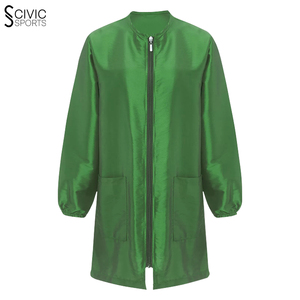 Nouvelle génération barbier blouse imperméable tablier de travail Cape unidirectionnel fermeture éclair gilet gilets respirant Vintage décoration OEM Service - Product Image 1