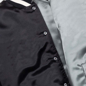 100% Polyester Marque Baseball Bomber Letterman Veste Personnalisé Réversible En Cuir Manches Hommes Varsity Vestes Manteaux Chenille - Product Image 5