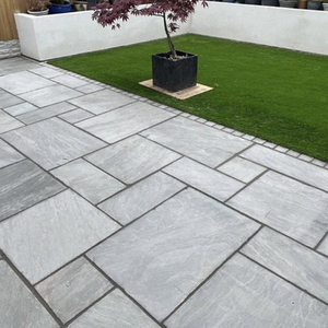 Dalles de pierre naturelle en grès gris Kandla haute résistance pour la construction extérieure et l'usage décoratif - Product Image 3