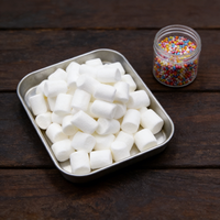 Guimauves blanches moelleuses halal en vrac pour boissons chaudes et desserts