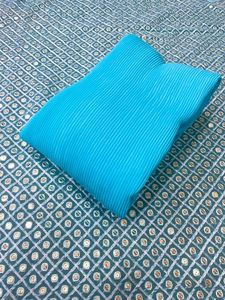 Designer indien belle couleur chaude Georgette Crush fête porter Saree séquence travail Blouse femmes soie matériel fêtes de mariage - Product Image 6