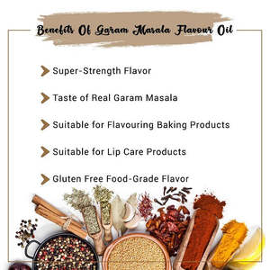 Huile aromatisée Garam Masala mélangée, assaisonnement saveur poulet pour barbecue et pâtisserie, épices brutes séchées - Product Image 5