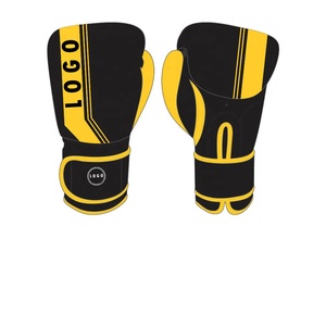 Pakistan Manufacturer Rukhmal Sports Custom Logo Professional Boxing <b>Gloves</b> Cowhide and PU Leather PVC Material - Product Image 1