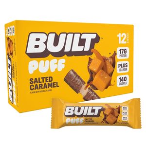 BUILT <b>Bar</b> Puff Protein <b>Bars</b> - Salted Caramel - 12 Count - Product Image 2
