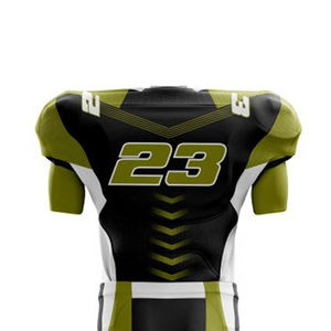 Nueva Llegada, Uniformes de Fútbol Americano Personalizados, Transpirables, 100% Poliéster, Corte Ajustado, Logotipo Personalizado, Alta Calidad, Manga Corta - Product Image 6
