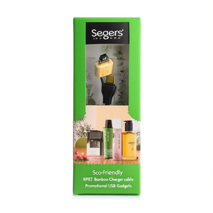 Cavo di Ricarica Ecologico in RPET e Bambù Segers, Gadget USB Promozionale - Product Image 2