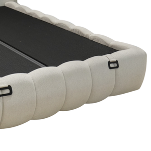 Cama con Almacenamiento Tapizada en Tela de Tamaño Personalizado con Sistema de Elevación Hidráulico, Marca MUN Sleep, Venta al por Mayor B2B, Garantía Modificable - Product Image 4