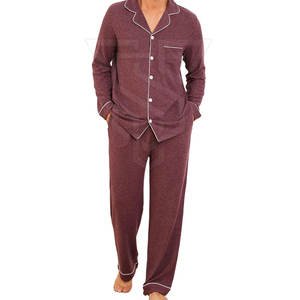 Custom Made <b>Men's</b> Silk <b>Sleeping</b> Suit Breathable Quick Dry Knitted Fabric 2-Piece Adult Size Quality Custom Design Wholesale - Product Image 1