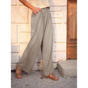 กางเกงแฟชั่นสำหรับผู้หญิงผู้ใหญ่กางเกงทำงานลำลองแบบมีเชือกผูก - Product Image 5