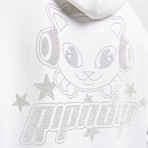 Nouveau fabricant Logo personnalisé strass pulls à capuche sweats à capuche vintage vêtements d'hiver meilleures ventes couleur blanche personnalisée - Product Image 5