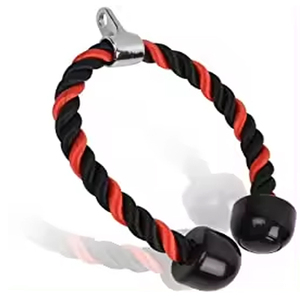 Manufacturers Fitness Workout Heavy Duty Gym Double Grip Nylon Wholesale Tricep <b>Ropes</b> - Product Image 3