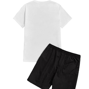 Nouvel ensemble de sport en gros Équipement de course d'été pour hommes Vêtements à séchage rapide T-shirt à manches courtes Vêtements de fitness pour entraînement sportif - Product Image 5