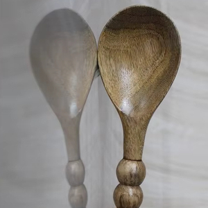 Juego de 6 Cucharas de Madera para Diseño al Aire Libre, como Camping, Viajes y Restaurantes, También para Interiores, Cubertería de Madera - Product Image 1