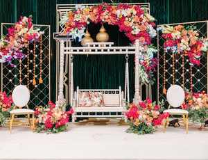 ผนังเทียนแบบมีส่วนร่วมสำหรับงานแต่งงานเวทีรับของแคนาดาฉากโลหะเทียนผนังโลหะหรูหราแผงฉากหลังโลหะ - Product Image 2